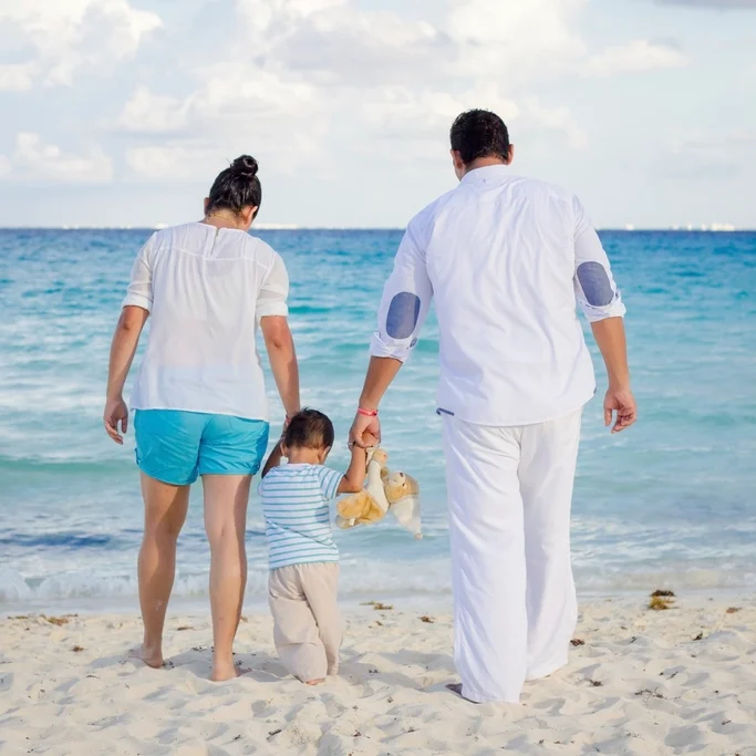 Family beach vacation